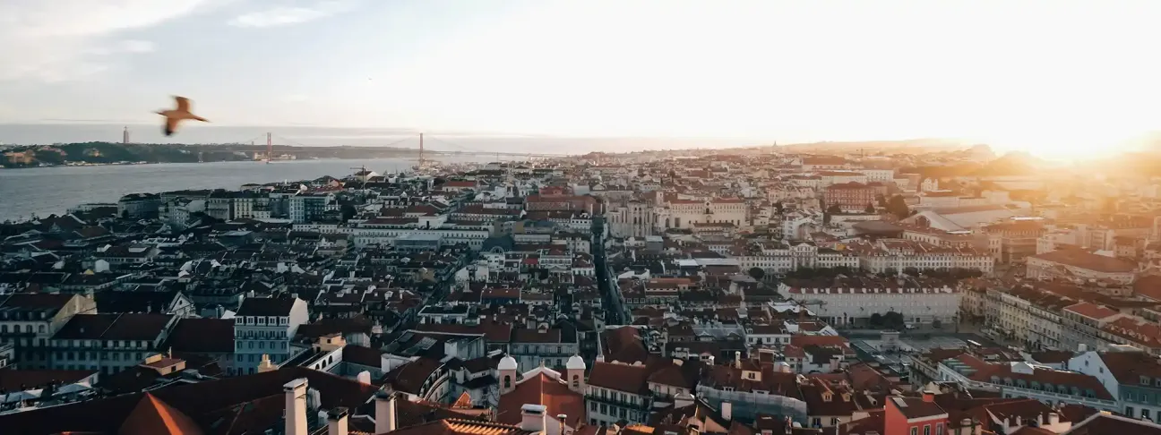 sunset in Lisbon